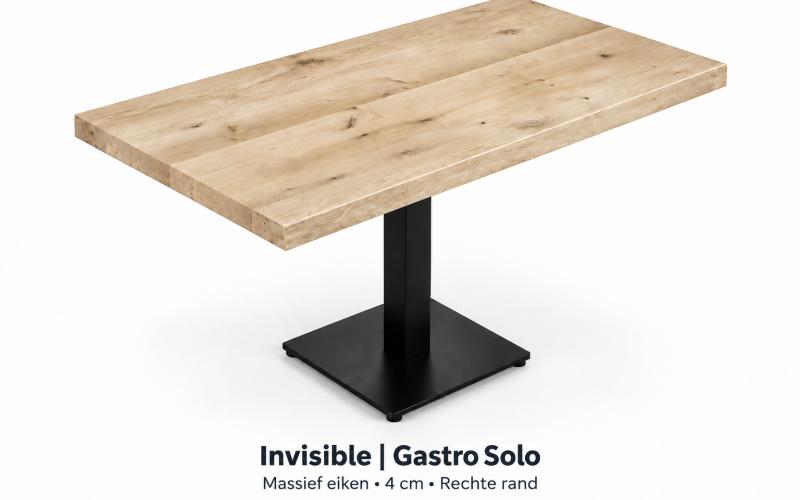 Eiken horeca boomstamtafel &ndash; zelf samenstellen